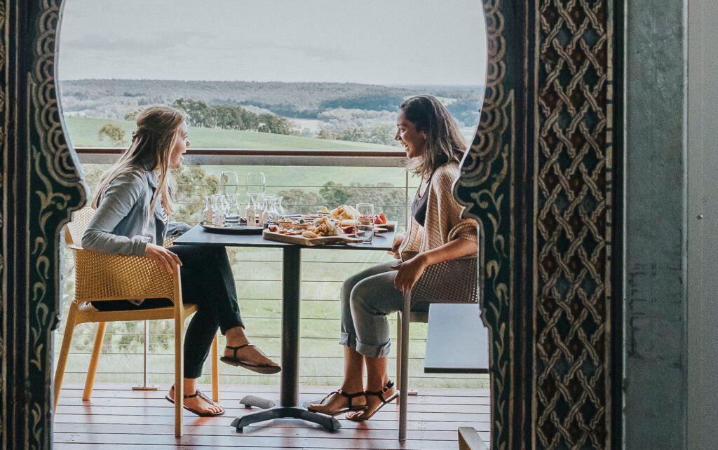 tasting plate at Green Door Winery, Ferguson Valley
